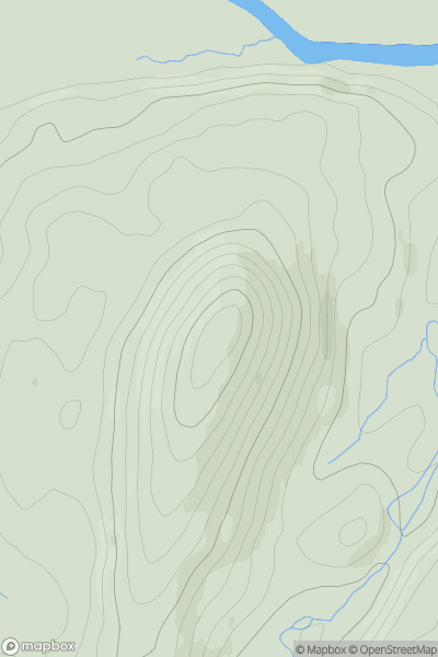 Thumbnail image for Garth [Llandovery to Monmouth] showing contour plot for surrounding peak